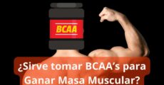 ¿Sirve tomar BCAA’S para ganar músculo?