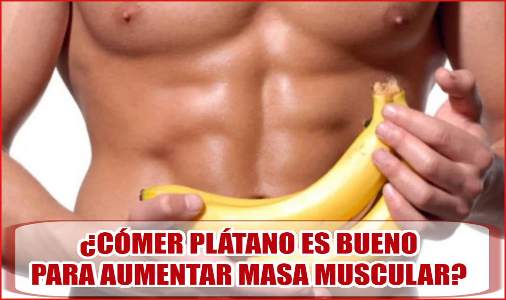 Comer plátano es bueno para aumentar masa muscular